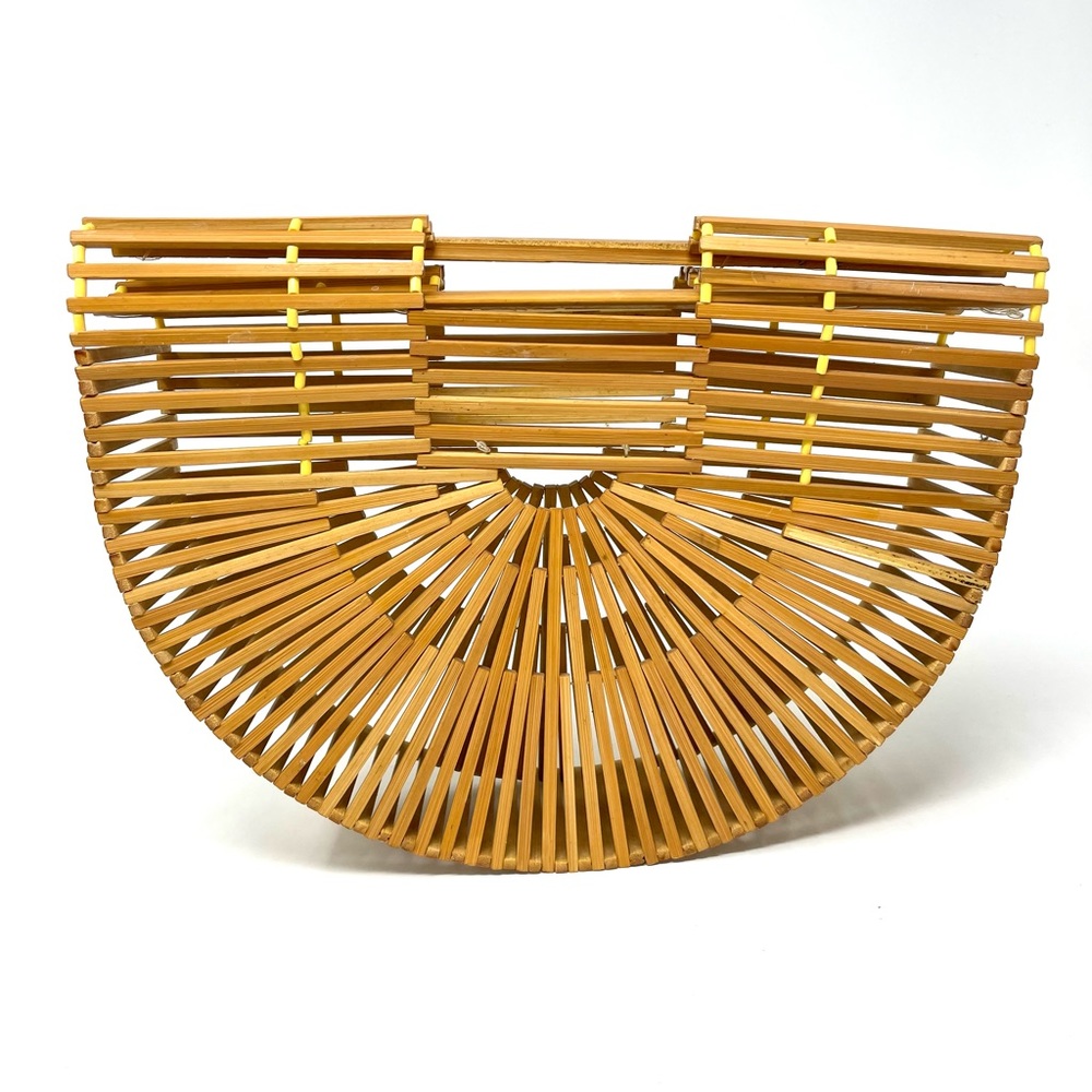 Neutral Bamboo Arc Handle Women's Handbag - Natural - Picture 5 of 10
